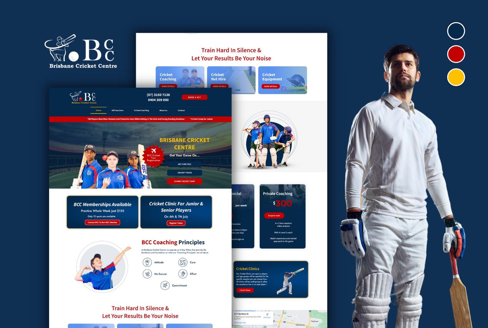 brisbane cricket center web design